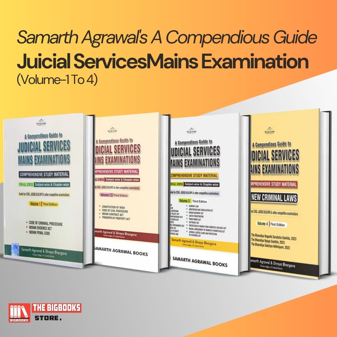 Samarth Agrawal's A Compendious Guide To Juicial Services Mains Examination (Volume-1 To 4)