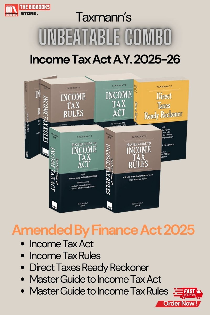 Taxmann COMBO of 5-Income Tax Act A.Y. 2025-26