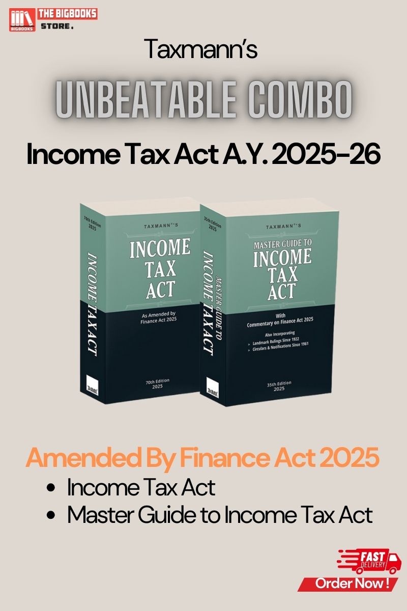 Taxmann COMBO – Income Tax Act & Master Guide to Income Tax (A.Y. 2025-26)