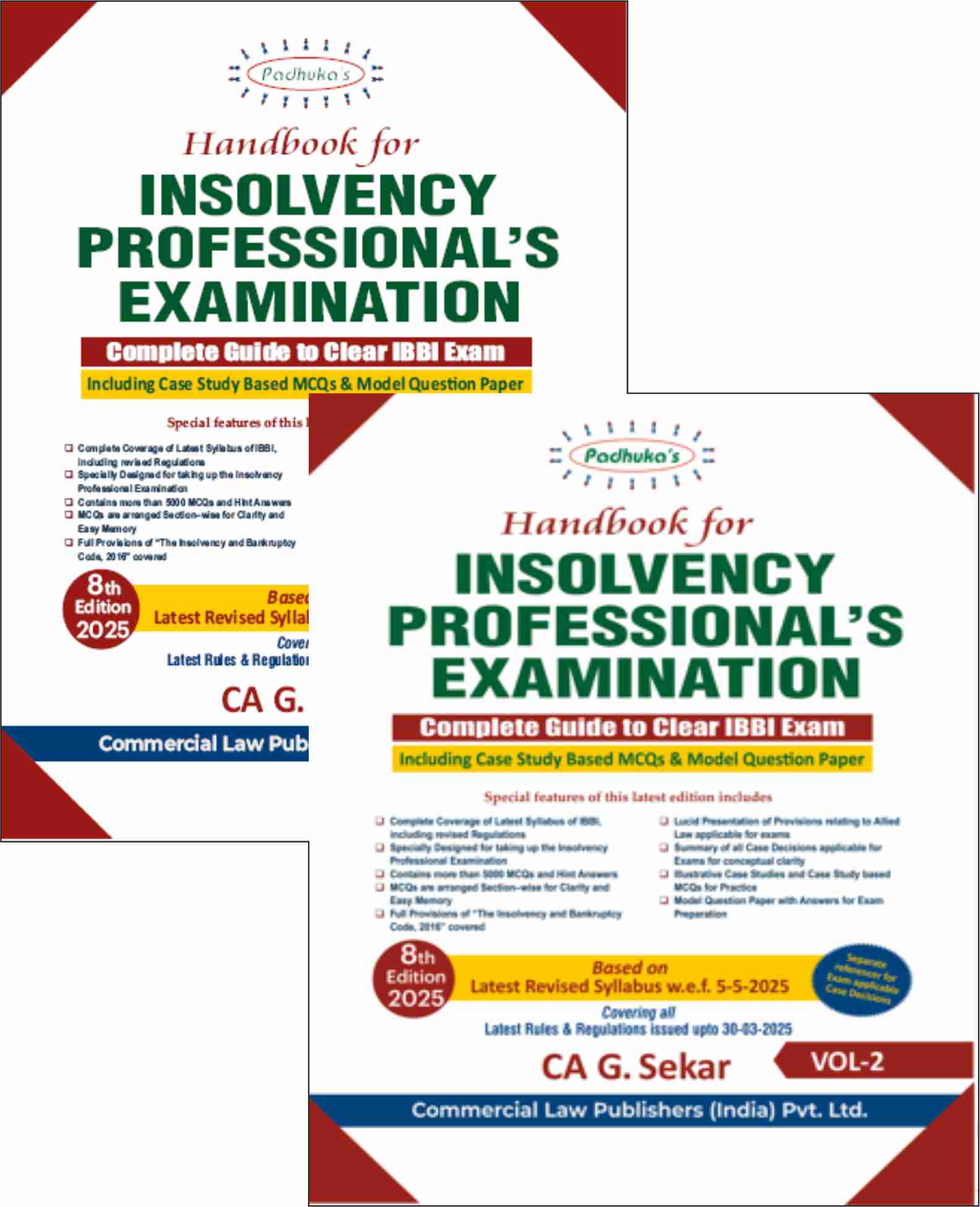 Commercial's Handbook for Insolvency Professional's Examination (Set of 2 Vols.) - 8th Edition 2025