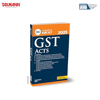Taxmann's GST Acts - Bare Act (pocket) - 13th Edition 2025