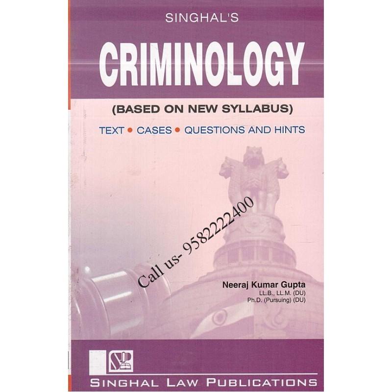 Singhal's Criminology (Based On New syllabus) - Edition 2023