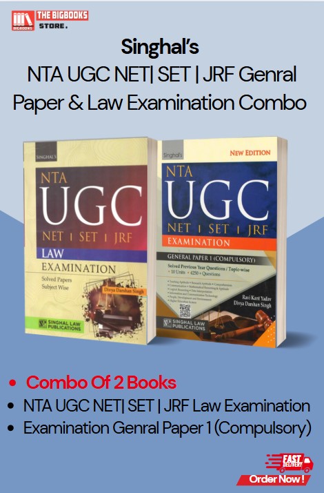 Singhal's NTA UGC NET| SET | JRF  Law Examination Solved Papers + Genral Paper 1 (Compulsory) - Latest Edition 2025
