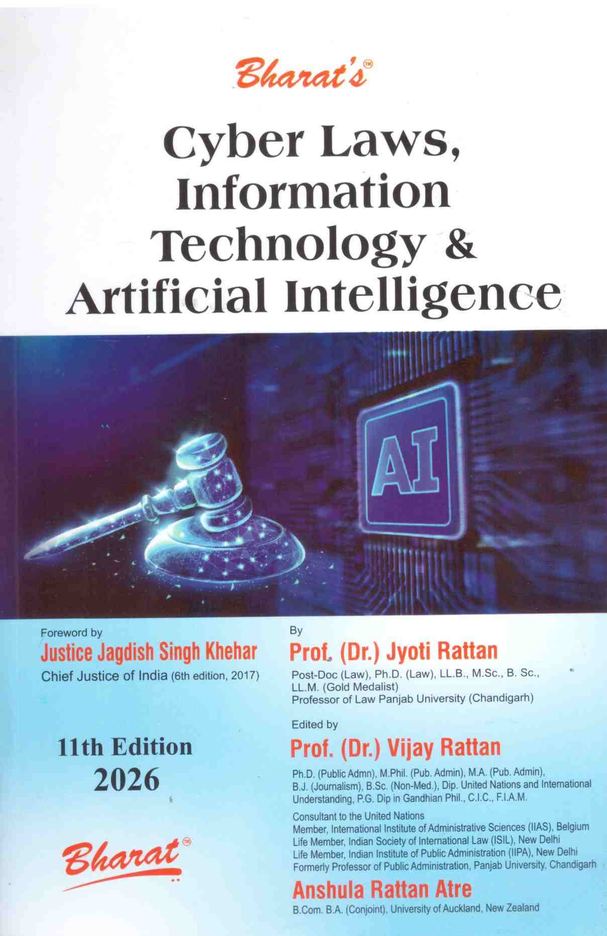 Bharat's Cyber Laws Information Technology and Artificial Intelligence - 11th Edition 2026 Bharat's Cyber Laws Information Technology and Artificial Intelligence - 11th Edition 2026