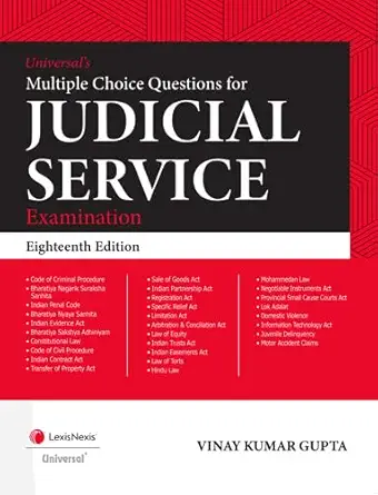 lexis Nexis's Multiple Choice Questions for Judicial Service Examination - 8th Edition 2026 lexis Nexis's Multiple Choice Questions for Judicial Service Examination - 8th Edition 2026
