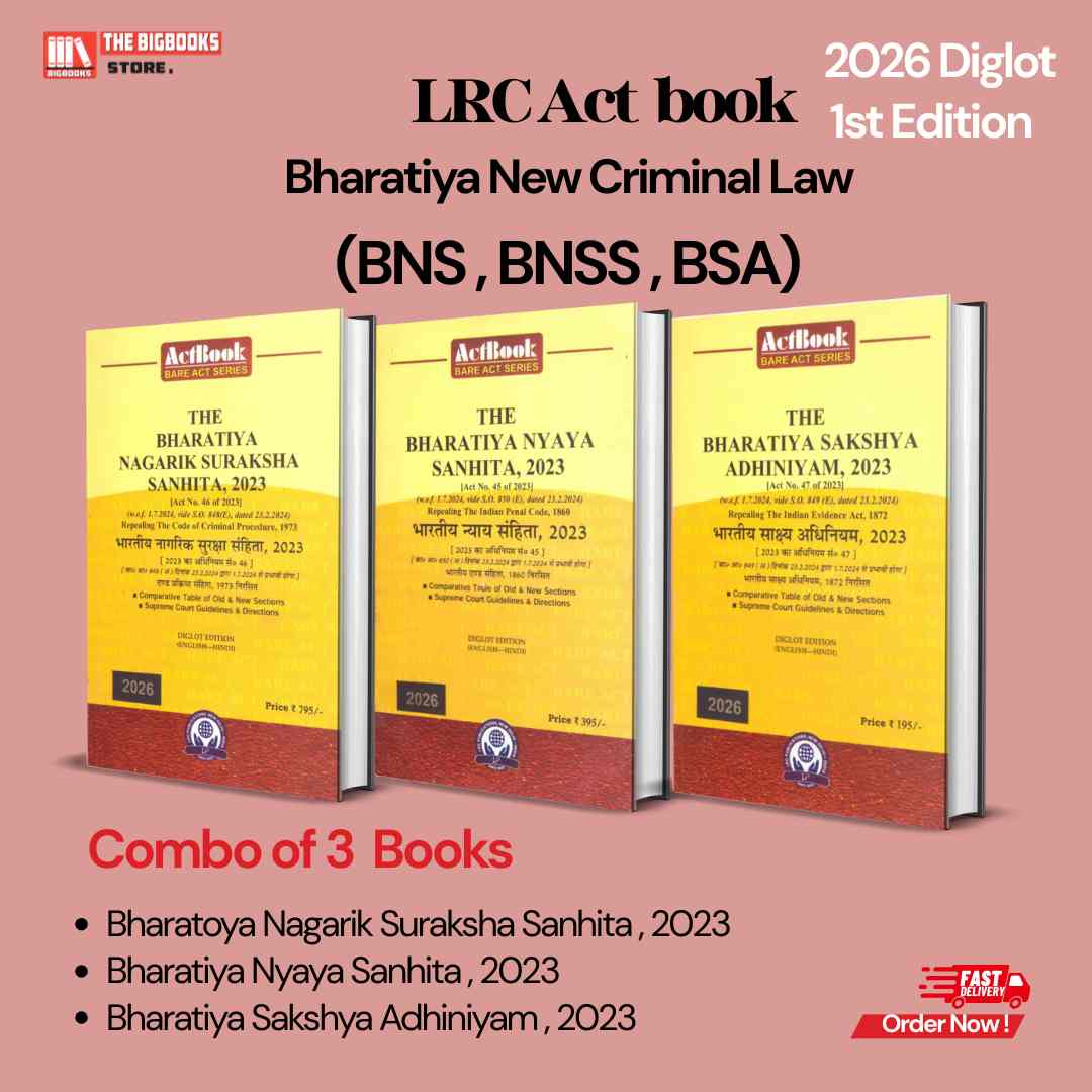 LRC's ActCombo of New Criminal Laws Bare Act (BNS, BNSS, BSA) Diglot - Edition 2026 LRC's ActCombo of New Criminal Laws Bare Act (BNS, BNSS, BSA) Diglot - Edition 2026