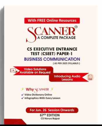 Scanner CSEET  Paper-1 (Business Communication )  Jun .26 & Dec .26 - Edition 2026