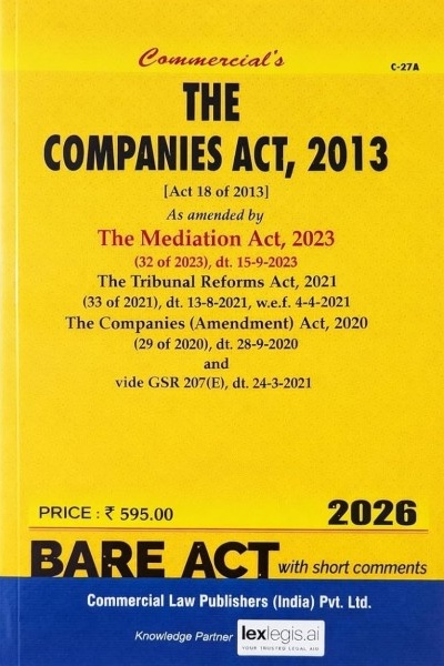 Commercial's The Companies Act , 2013 - Edition 2026
