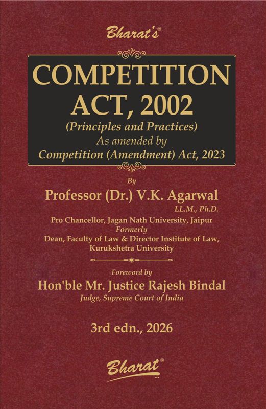 Bharat's Competition Act , 2002 - 3rd Edtion 2026