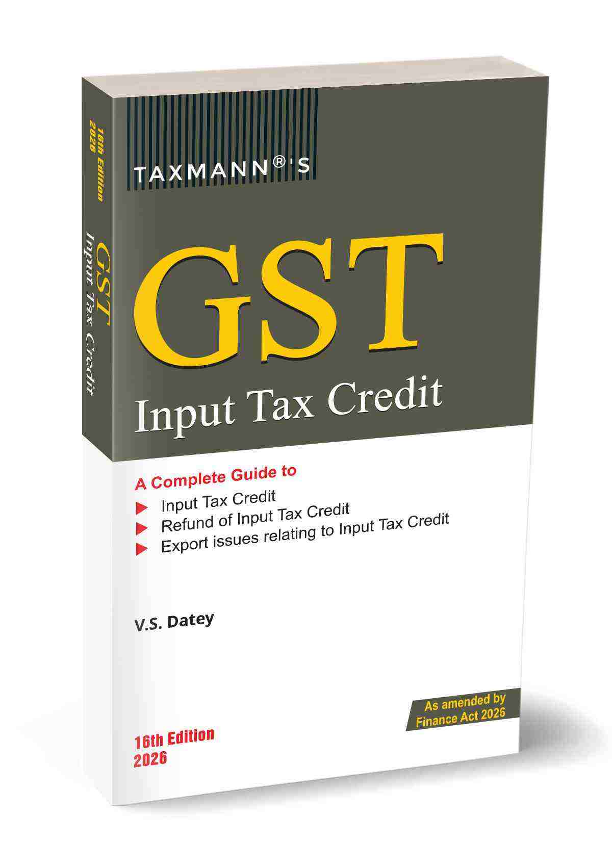 Taxmann's GST Input Tax Credit - 16th Edition 2026