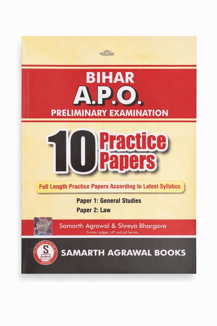 Samarth's Bihar APO Preliminary Examination10 Pratice Papers- Edition 2026 Samarth's Bihar APO Preliminary Examination10 Pratice Papers- Edition 2026