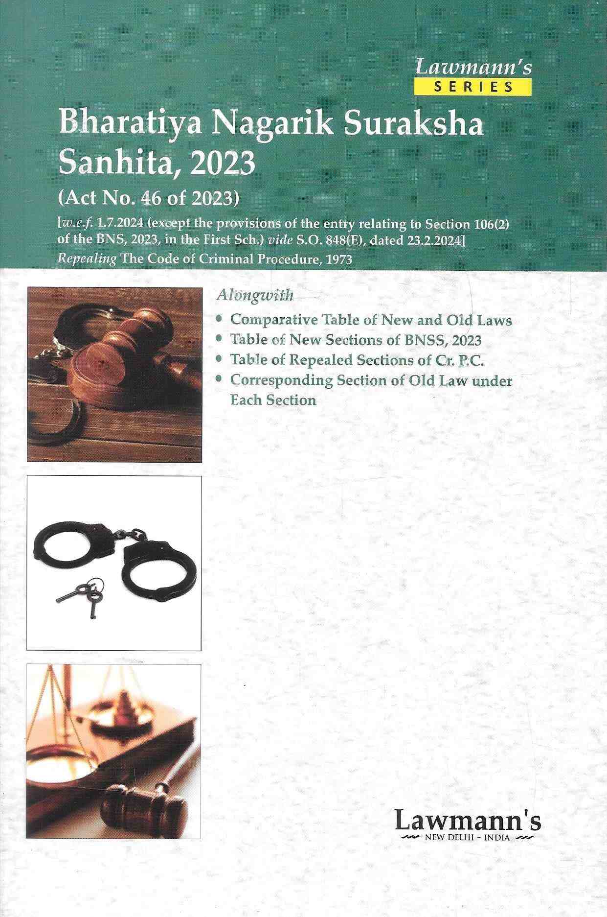 Lawmann's Bharatiya Nagarik Suraksha Sanhita, 2023 ( Bnss) - Edition 2026