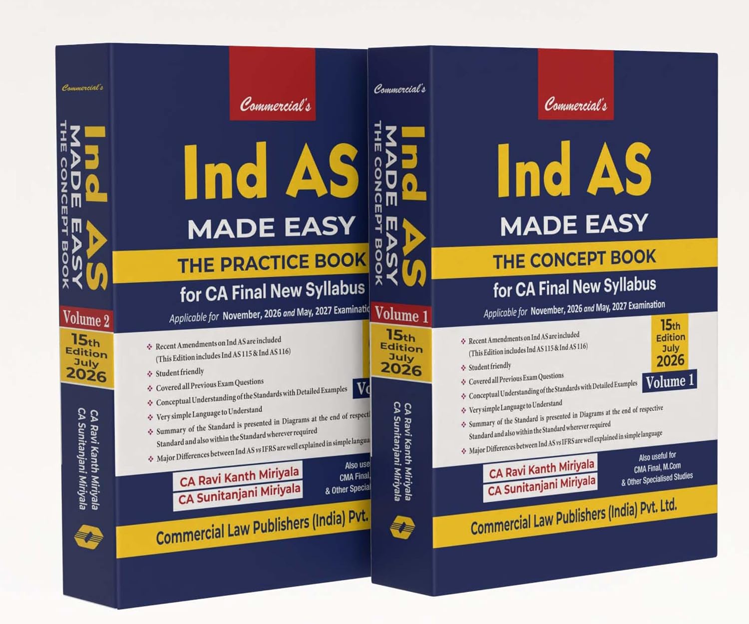 Commercial's Ind As Made Easy Vols.1 & 2 The Concept & Practice Book - 15th Edition 2026 Commercial's Ind As Made Easy Vols.1 & 2 The Concept & Practice Book - 15th Edition 2026