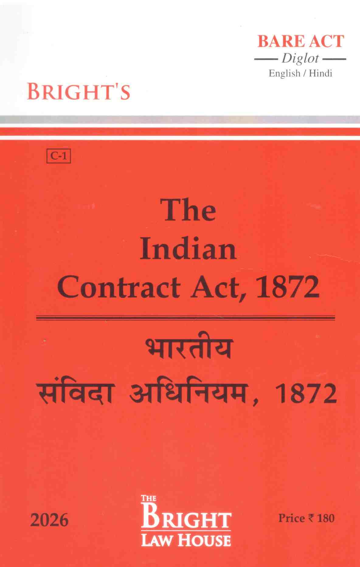 Bright's The Indian contract Act, 1872 - Edition 2026 Bright's The Indian contract Act, 1872 - Edition 2026