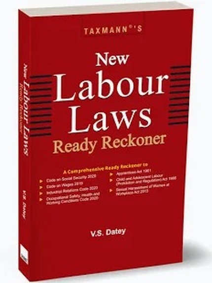 Taxmann's New Labour Laws Ready Reckoner - Edition 2026 Taxmann's New Labour Laws Ready Reckoner - Edition 2026