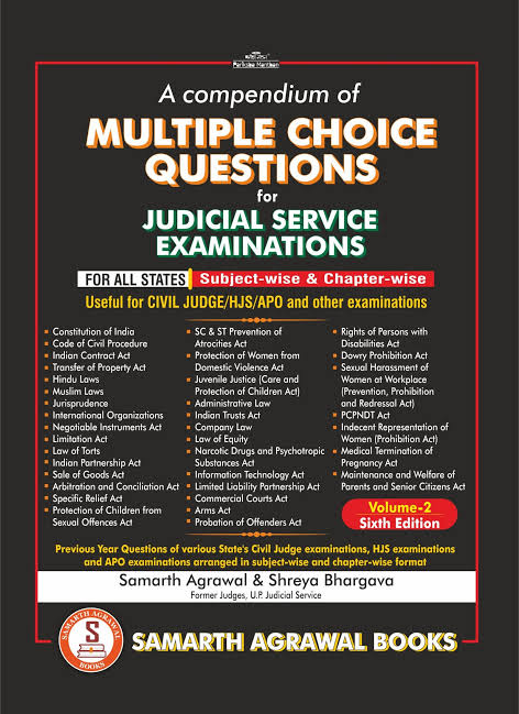 Samarth's A Compendium of Multiple Choice Questions for Judicial Service Examinations (Volume 2) - 6th Edition 2026