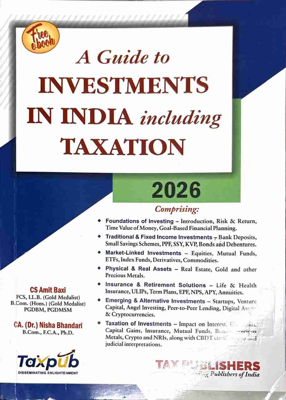 Tax's A Guide to Investments in India Including Taxation - Edition 2026